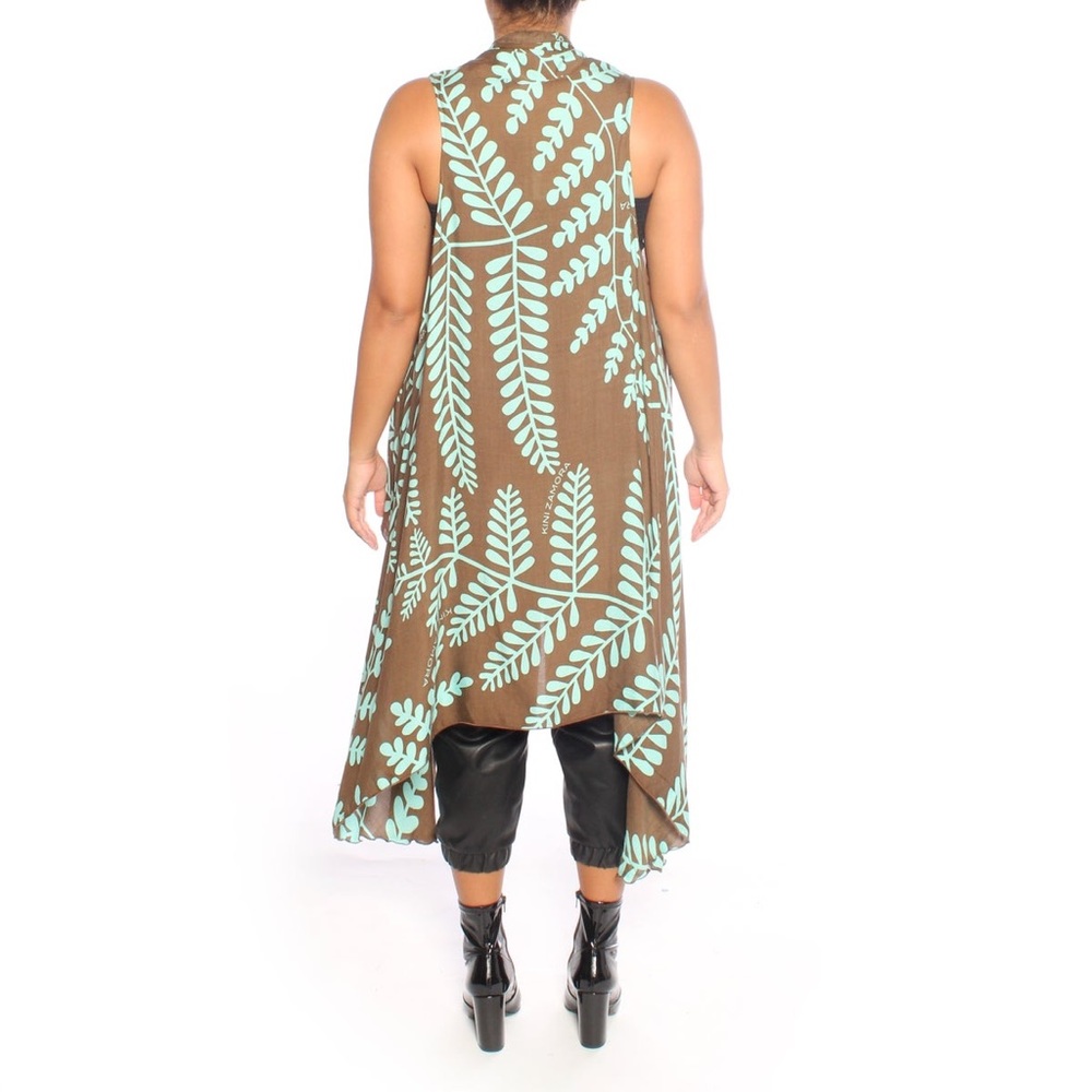TORTOISE SHELL/TURQUOISE TANK COVER UP